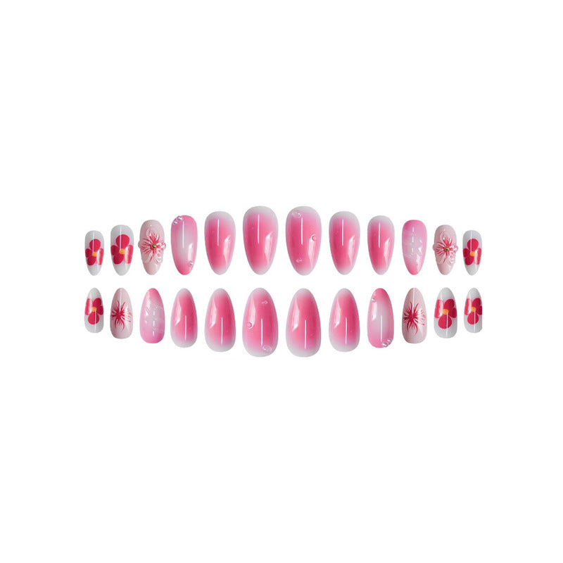 Floral Inspired Acrylic Press-On Nails Acalora