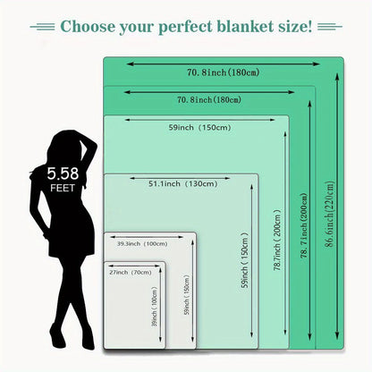 Floral Cat Print Fleece Blanket