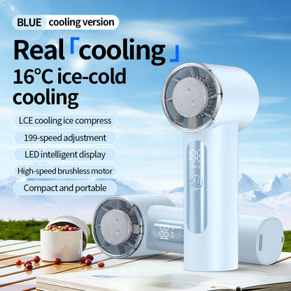 Unisex Portable Ice-Cooling Handheld Fan Bowlift