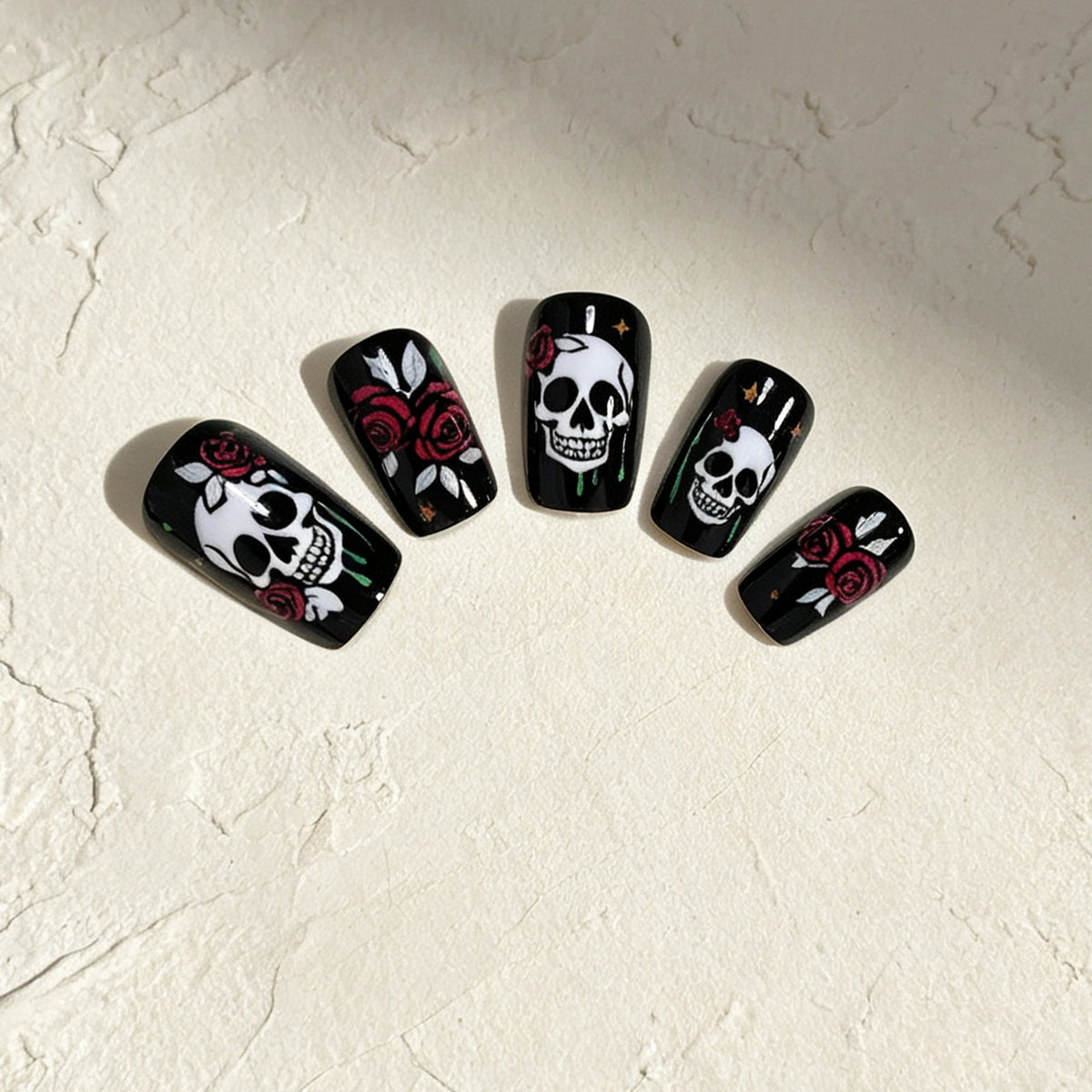 Gothic Skull Nail Art Set Acalora