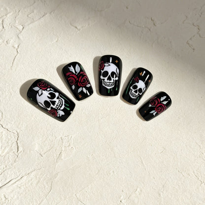 Gothic Skull Nail Art Set Acalora