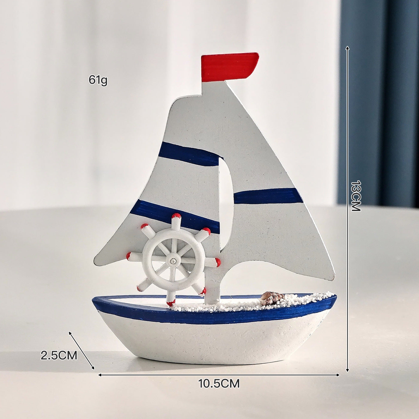 Nautical Sailboat Table Accent