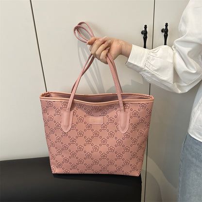 Floral Embossed Tote Bag Acalora