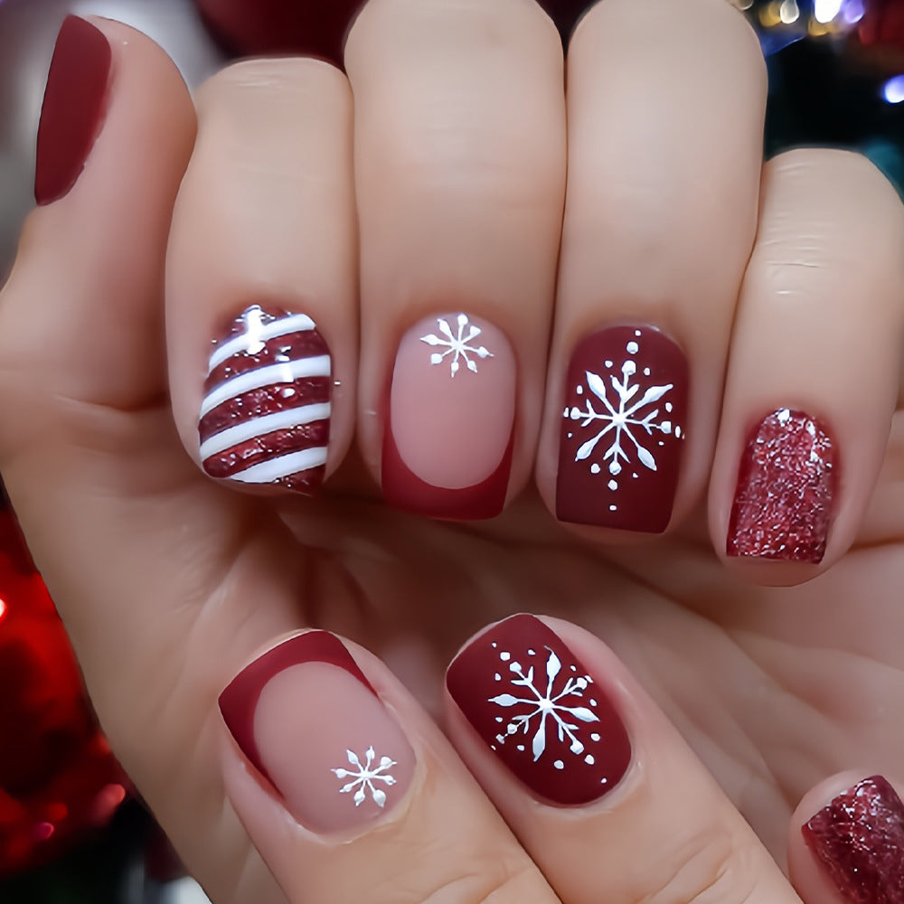 Festive Holiday-Themed Nail Art Set Acalora