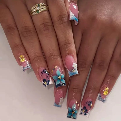 Floral 3D Decorative Nail Art Extensions Acalora