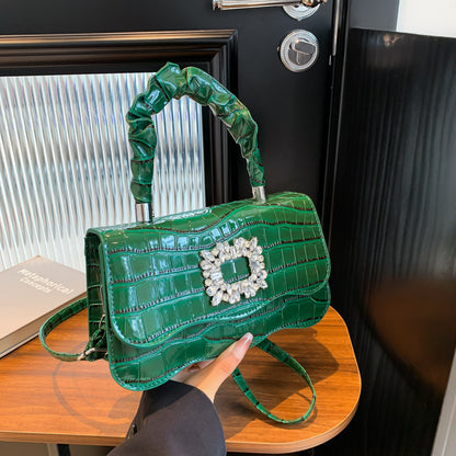 Glamorous Crocodile Texture Evening Handbag Acalora