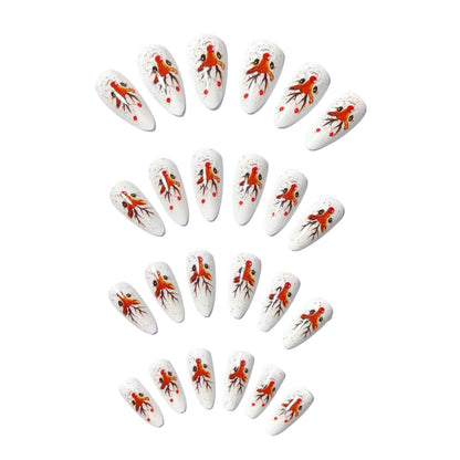 3D Reindeer-Themed Nail Art Acalora