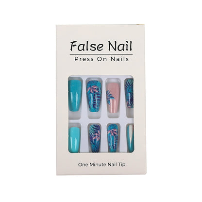 Artificial nails in exotic palm design Acalora