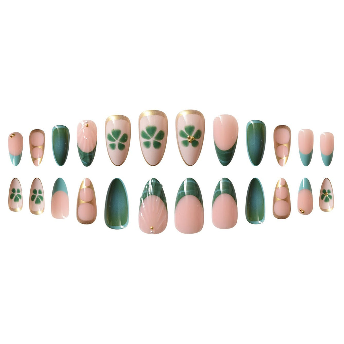 Glamorous Artistic Press-On Nail Extensions Acalora