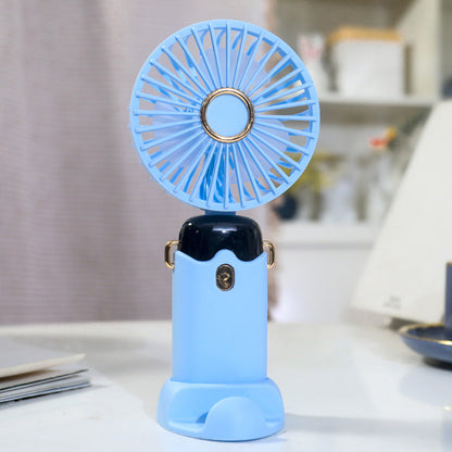 Women's Portable Handheld Fan with USB Charging Function and Powerful Airflow Karnz