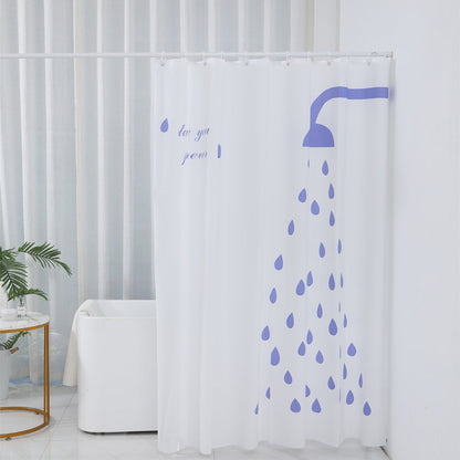 Inspirational Water Drop Shower Curtain