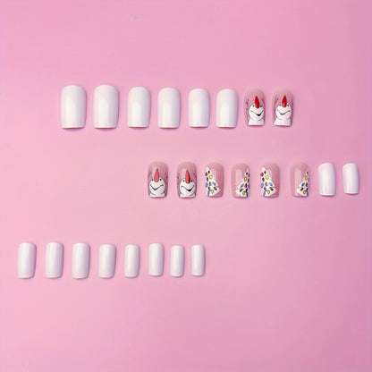 Festive Winter Nail Art Acalora