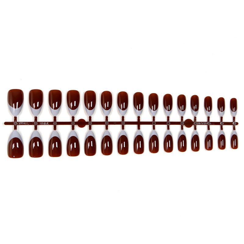 Acrylic Nail Set with Elegant French Tip Acalora