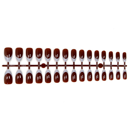 Acrylic Nail Set with Elegant French Tip Acalora