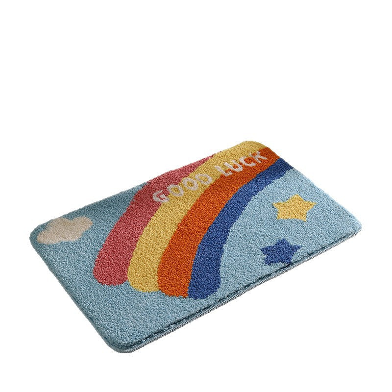 Mermaid-Themed Plush Bath Rug