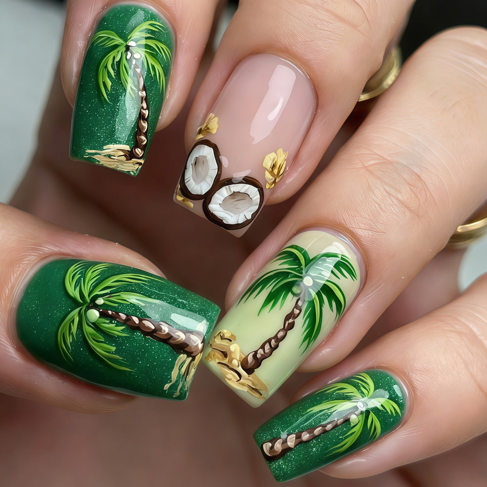 Tropical Style Artificial Nails Acalora