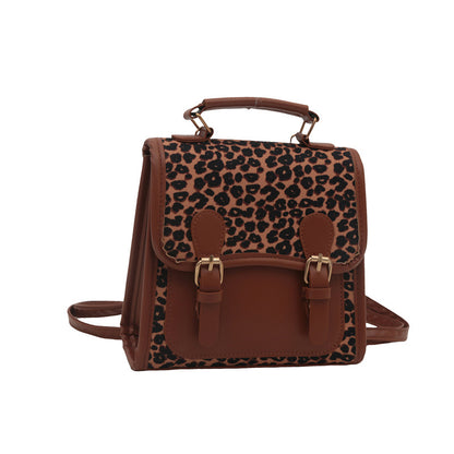 Chic Leopard Print Satchel Crossbody Bag Acalora