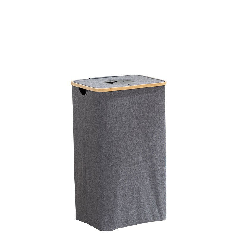 Modern waste separation container with removable inner insert and bamboo lid Acalora