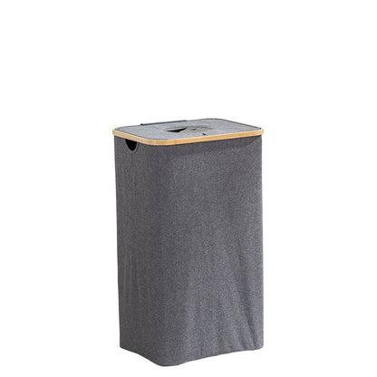 Modern waste separation container with removable inner insert and bamboo lid Acalora