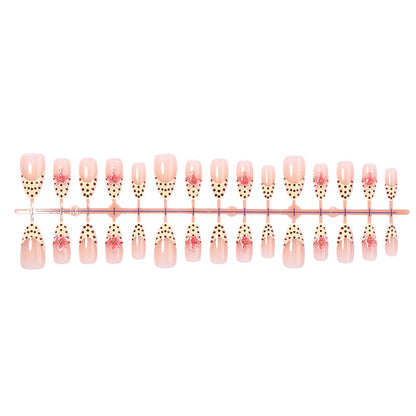 Polka Dot and Floral Press-On Nail Collection Acalora
