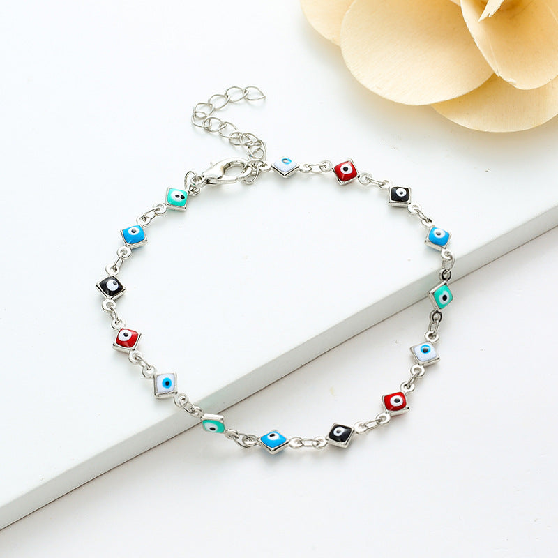 Multi-Colored Evil Eye Bracelet Acalora