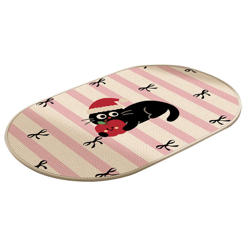 Cute Cartoon Cat Bath Mat