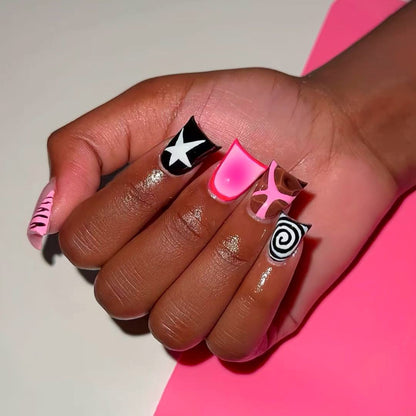 Artistic Abstract Nail Wraps Acalora