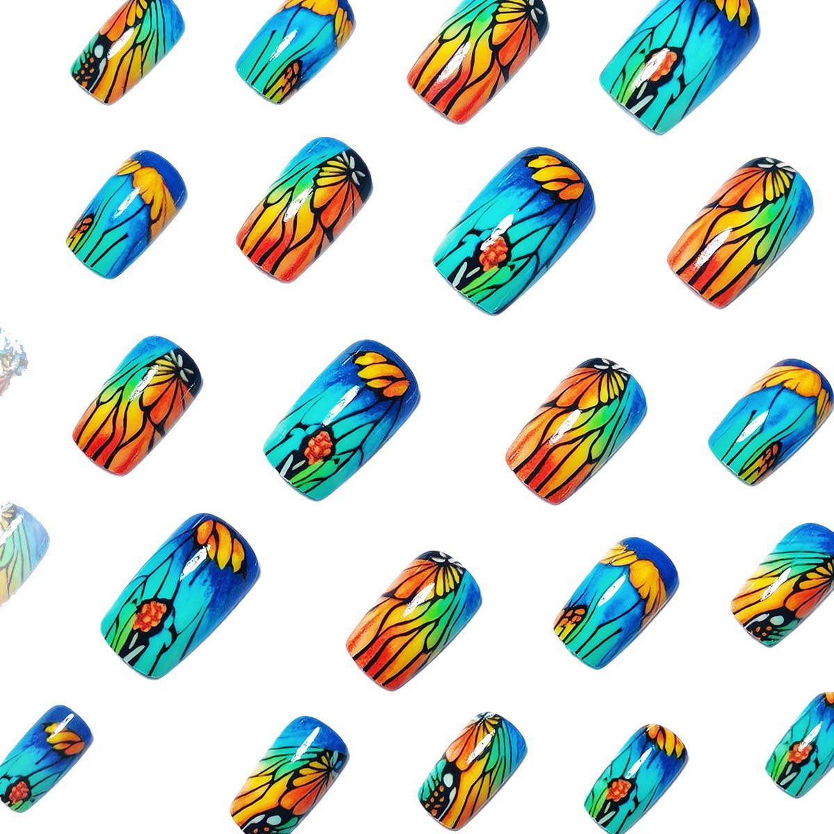 Floral Artistic Nail Art Acalora