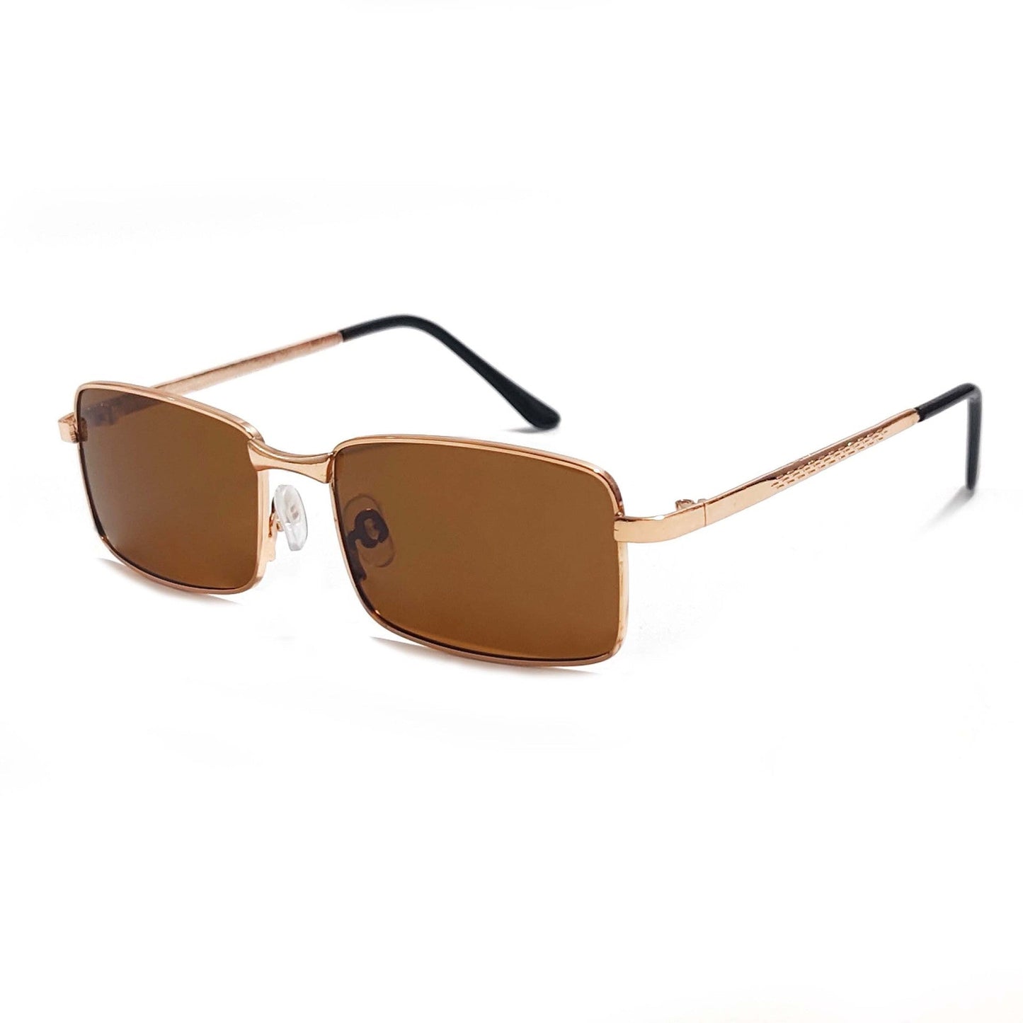 Herre moteriktig rektangulær solbrille Skanto