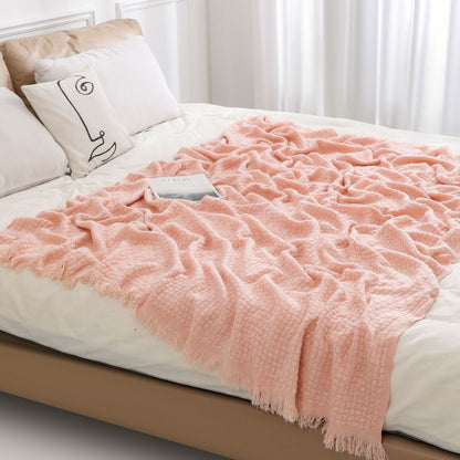 Textured Luxury Throw Blanket