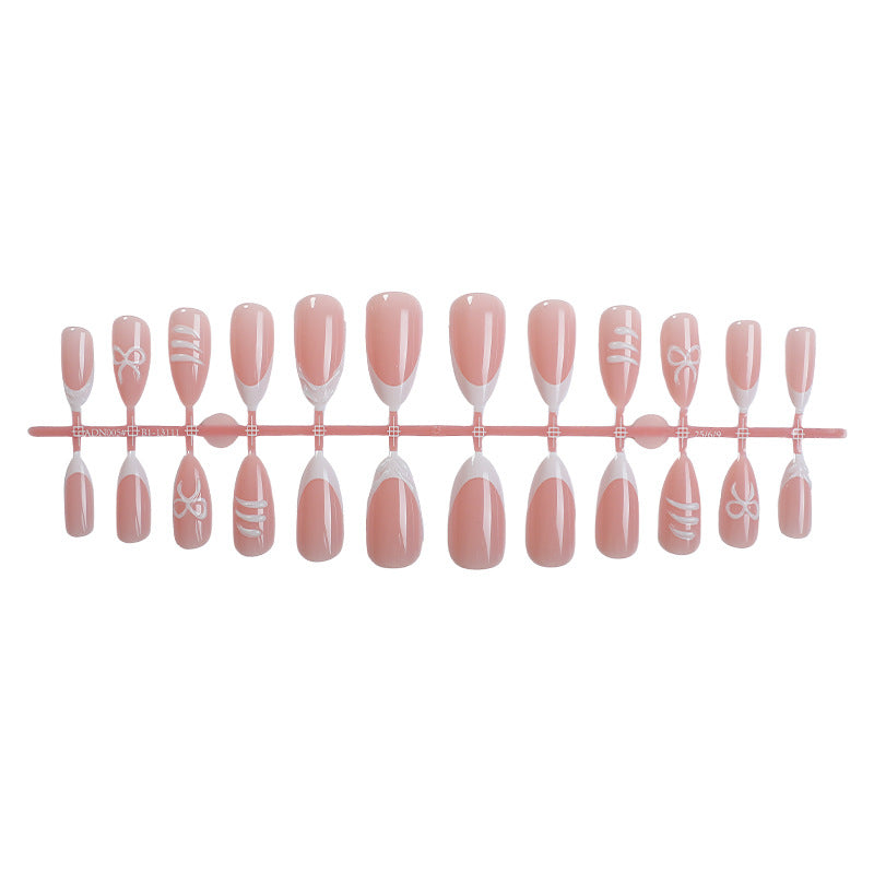 Artistic Press-On Nail Set with Elegant Designs Acalora