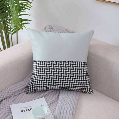 Decorative Houndstooth Pattern Cushion Cover
