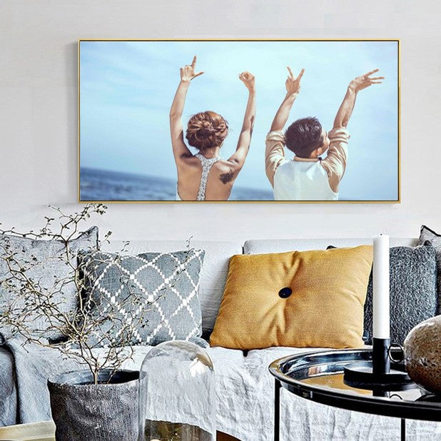 Customizable framed wall decor