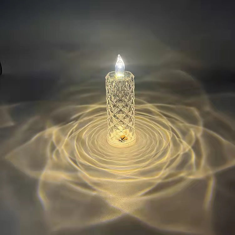 Decorative Crystal LED Flameless Candle Jar Acalora