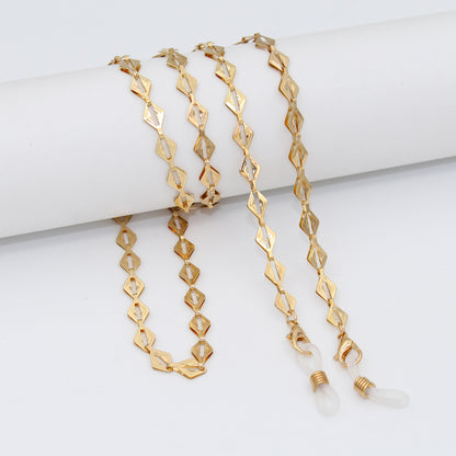 Luxe Crystal-Embellished Eyewear Chain Acalora