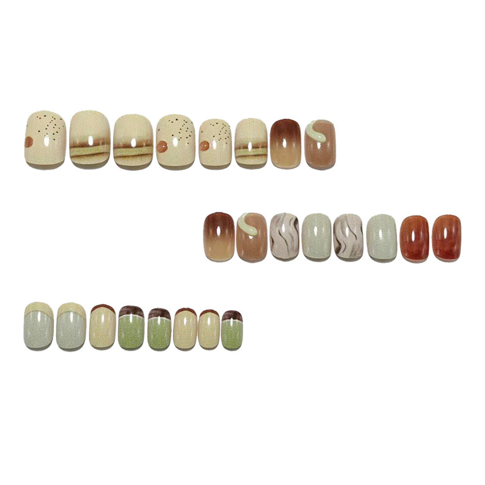 Artificial nails in elegant marble design Acalora