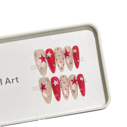 Star-Accent Press-On Nail Set Acalora