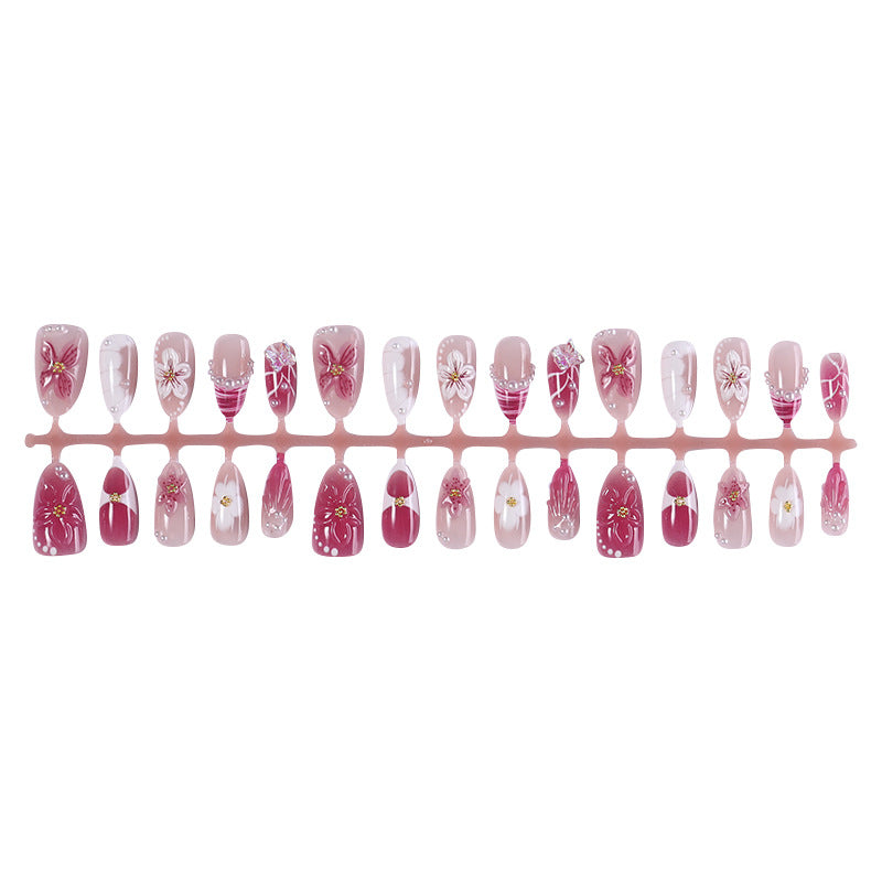 Artistic Floral Press-On Nail Collection Acalora