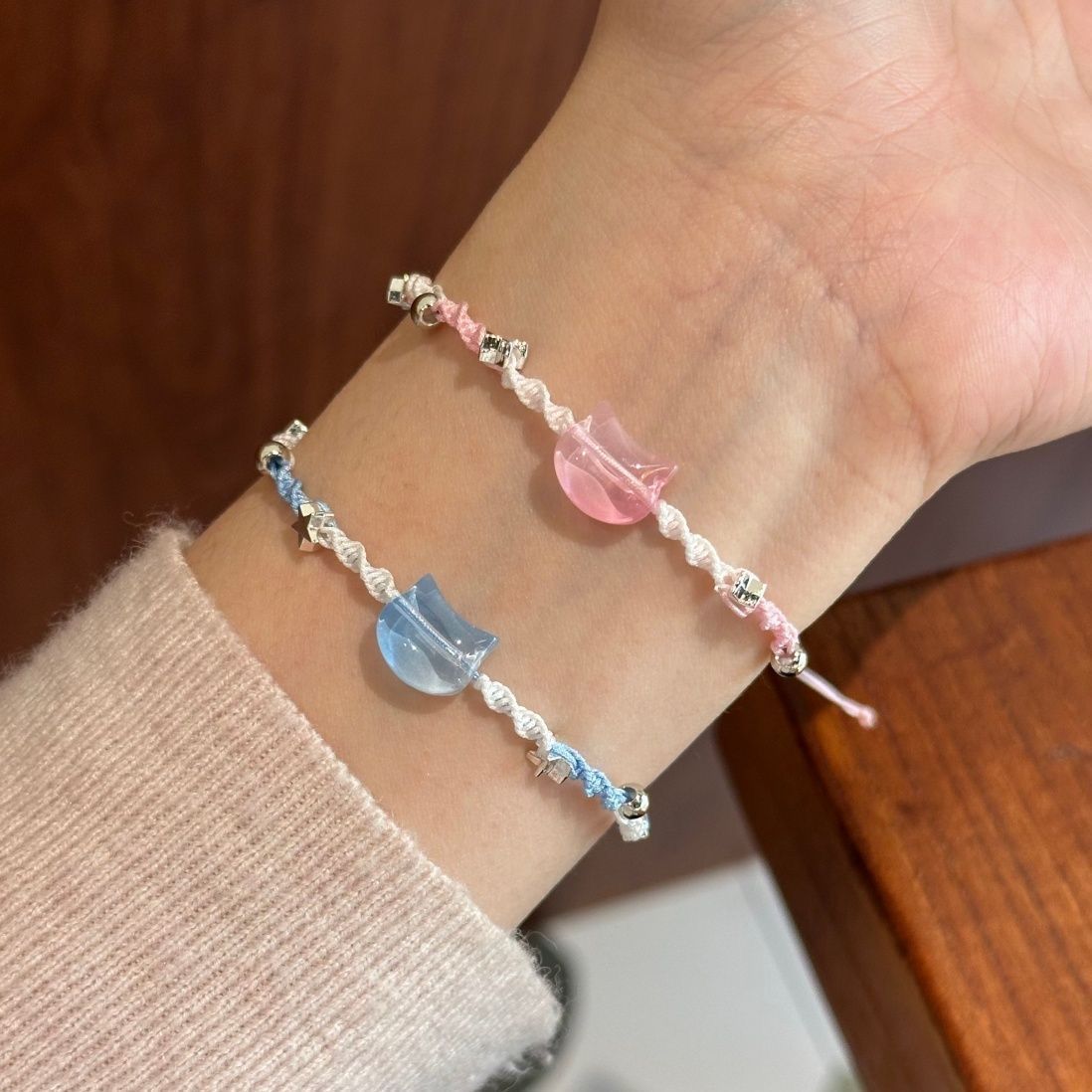 Adjustable Cat-Themed Charm Bracelet Acalora