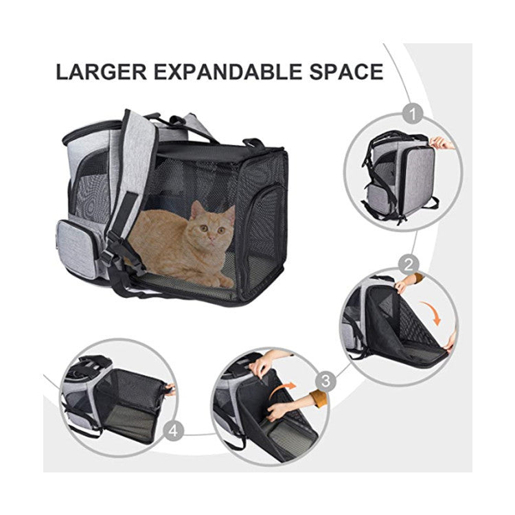 Cat Carrier Backpack with Breathable Mesh Panels Skanto