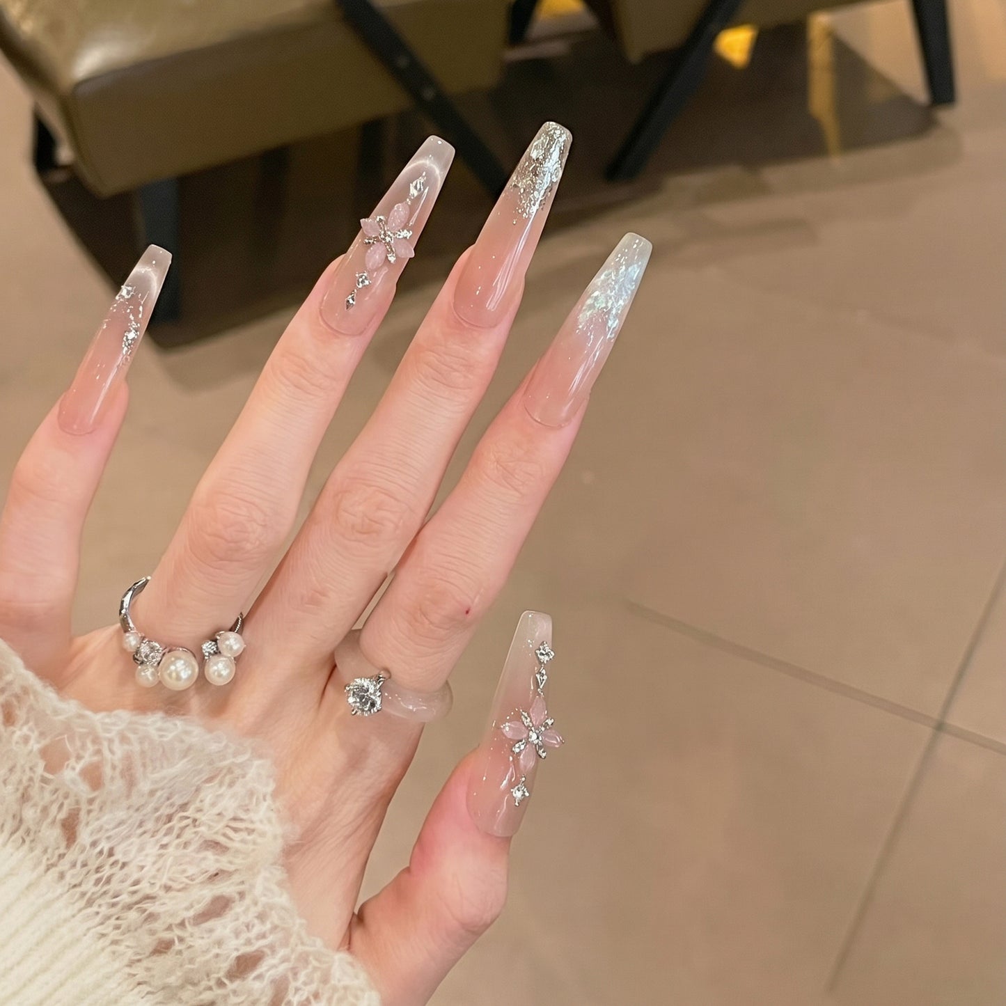 Glamorous Long Stiletto Nail Tips Acalora