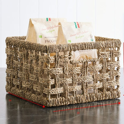 Rustic Woven Storage Basket Acalora