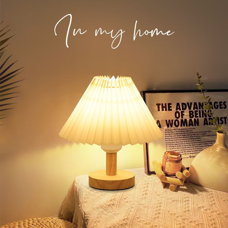 Decorative Pleated Shade Table Lamp