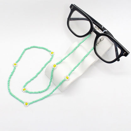 Floral Beaded Eyewear Chain Acalora