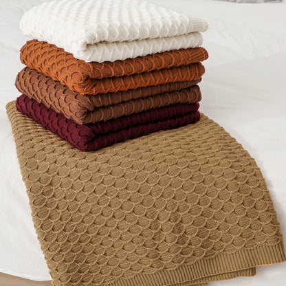 Unisex Cozy Knit Throw Blanket