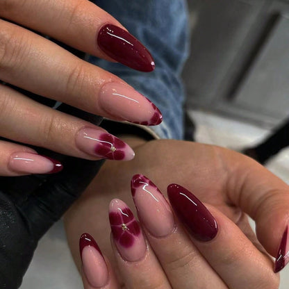 Artistic Floral Accent Nail Art Acalora