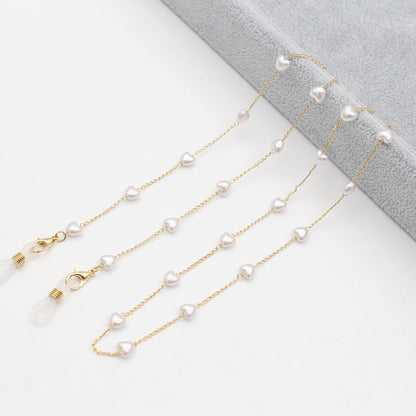 Pearl-Accented Eyewear Chain Acalora