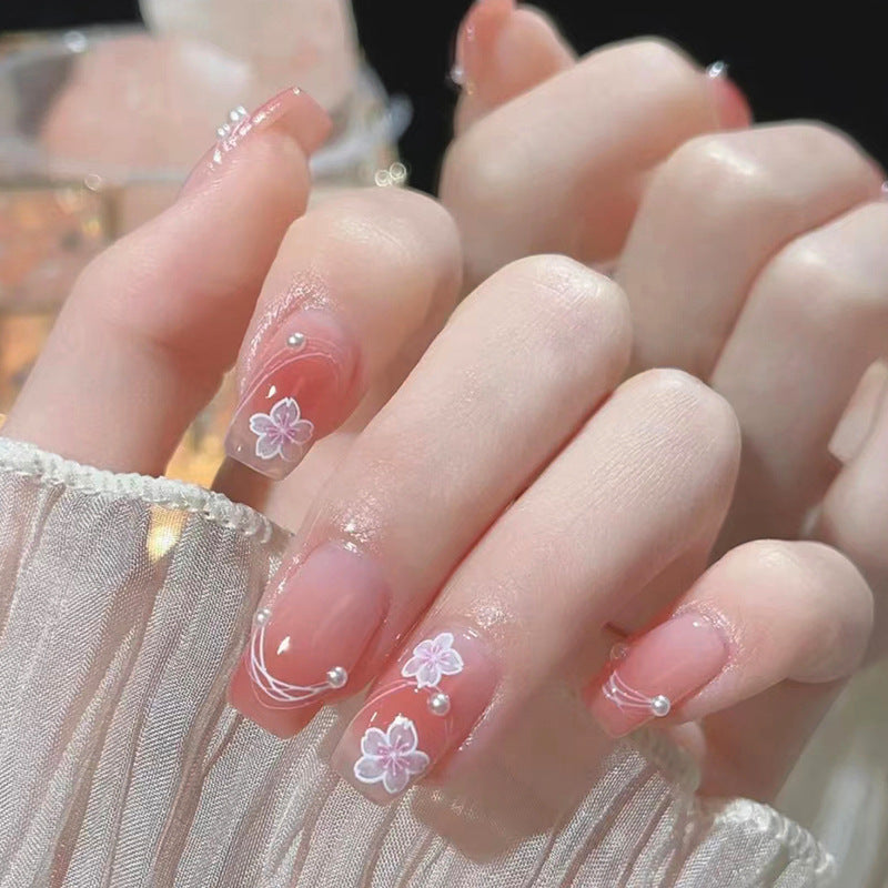 Floral Design Press-On Nails Acalora