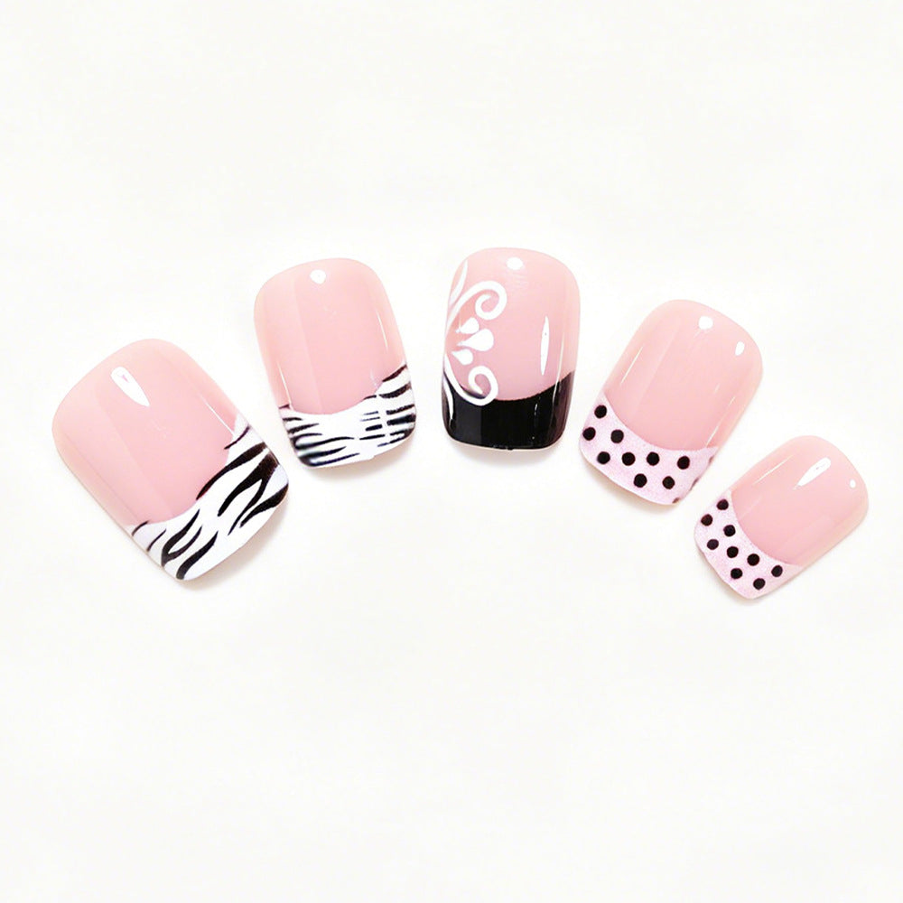 Artistic French Tip Nail Art Acalora