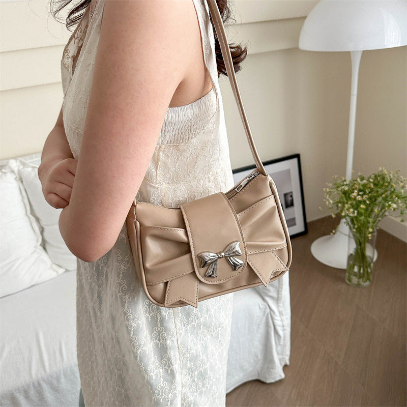 Elegant Bow Accent Shoulder Bag Acalora